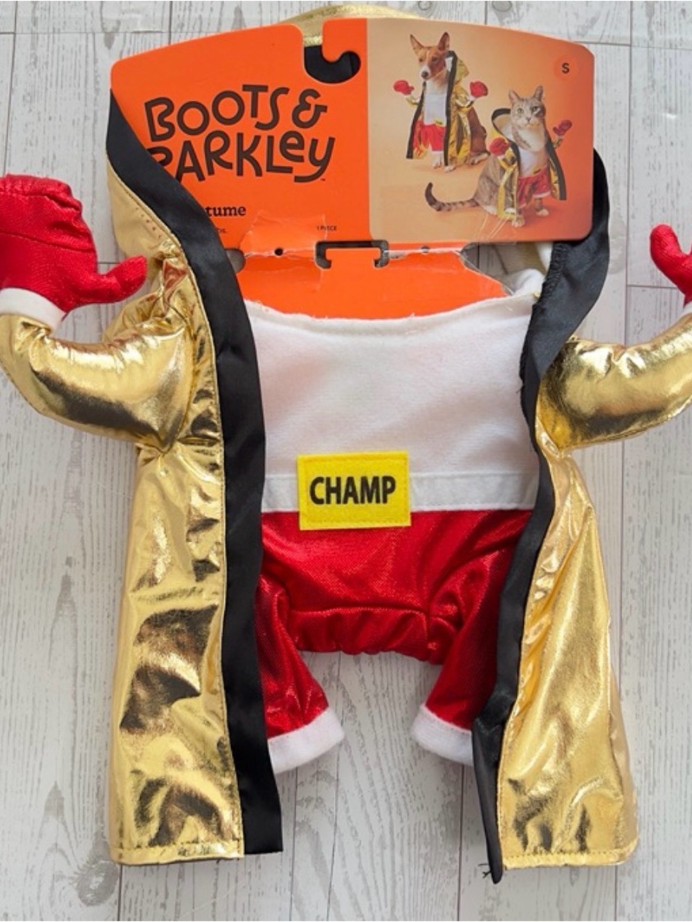 Boxing Champ Frontal Halloween Dog and Cat Costume size S up to 20 lbs - NEW!